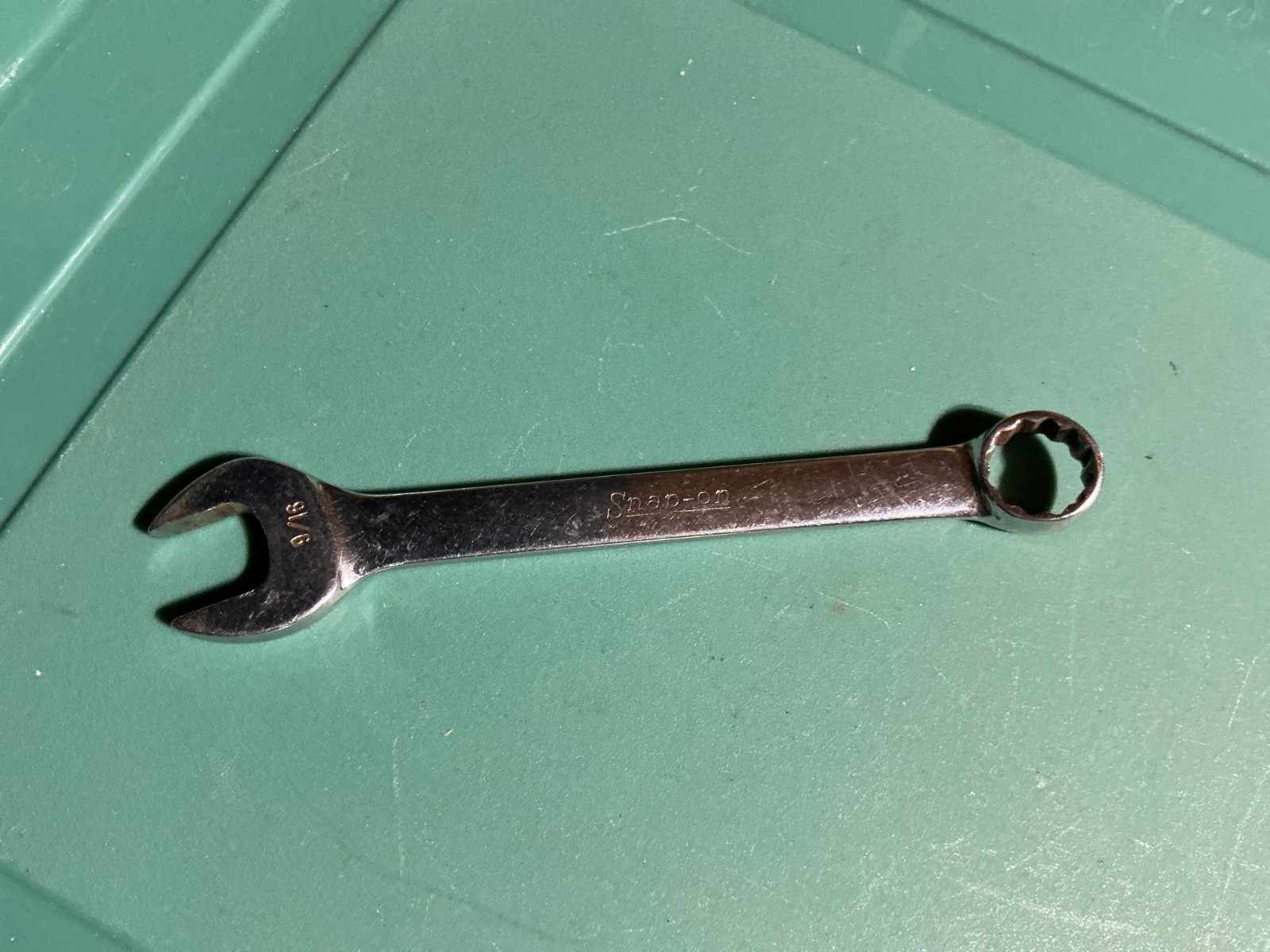 Snap-on OEX-180 9/16″ Combination Wrench 12 Pt USA Very Good Condition