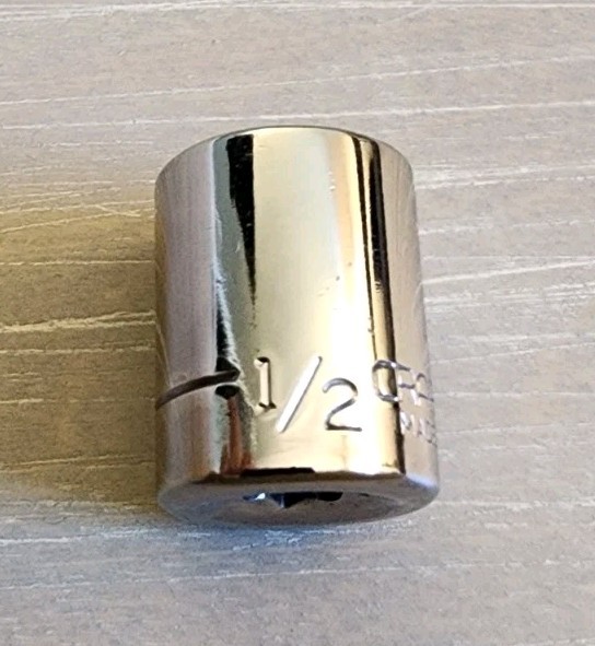 Craftsman USA 1/2″ Socket 6 Point 1/4″ Drive Inverted G1 43499
