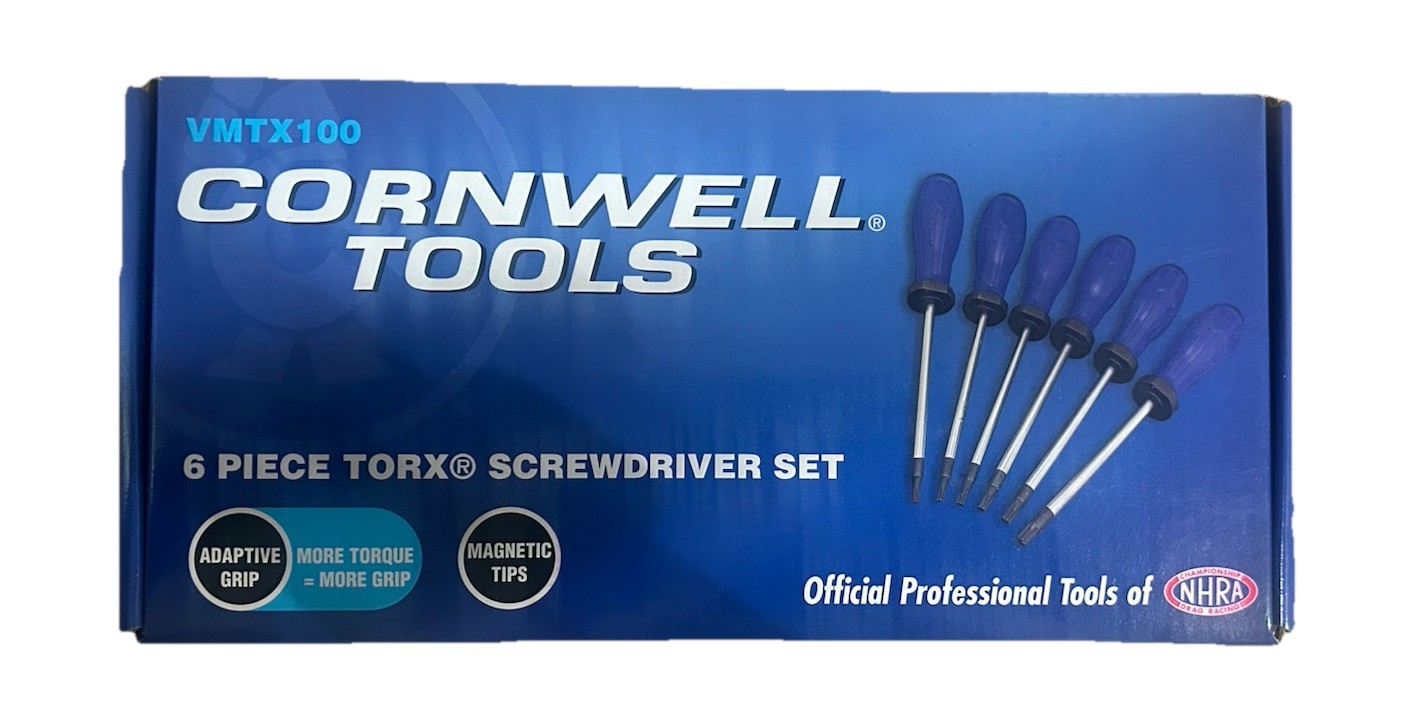 Cornwell Tools 6 Piece Torx Screwdriver Set VMTX100