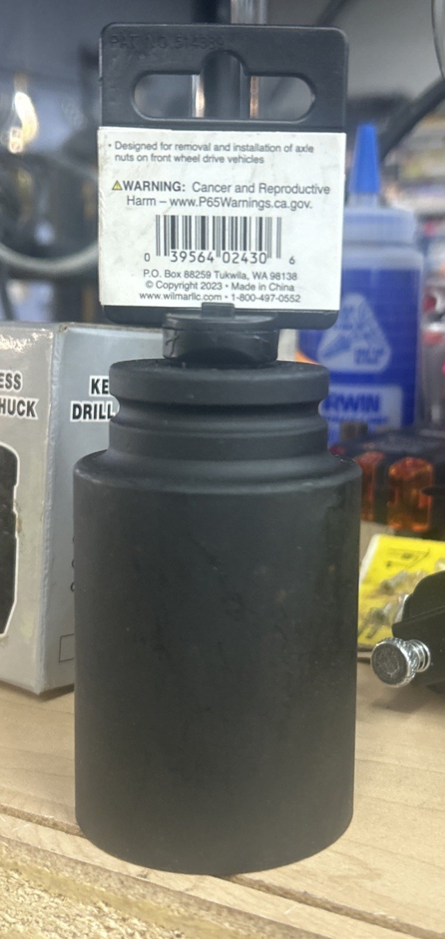 Performance Tool W158 39mm 12PT Toyota Axle Nut Socke
