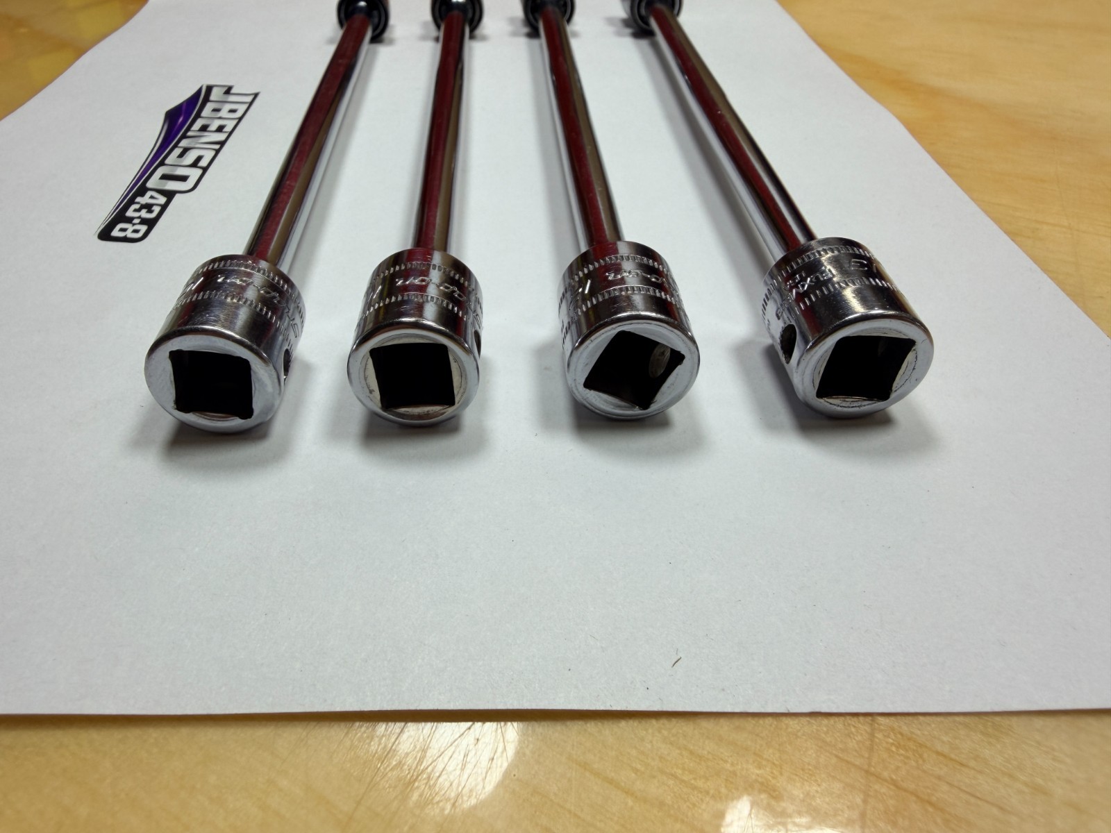 Snap-On Tools USA RARE 4pc 3/8″ Drive Metric Swivel Extension Socket Set FLXM804