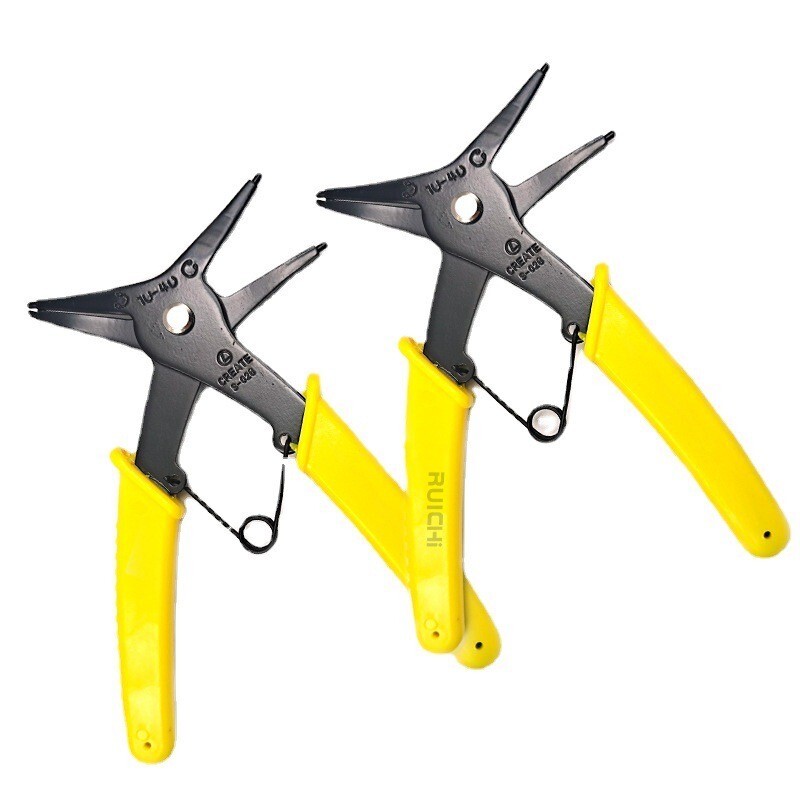 2-in-1 Snap Ring Pliers for 10-40mm Retaining Rings, Internal & External Use