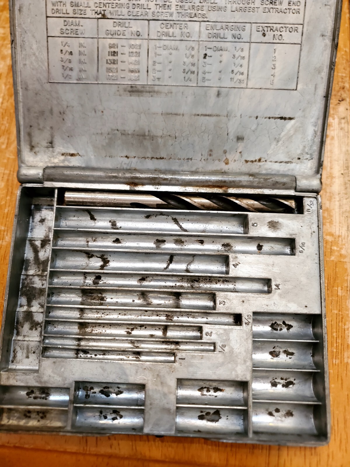 Blue Point Supreme/Snap On Vintage Screw Extractors Set Case Only NO.1020