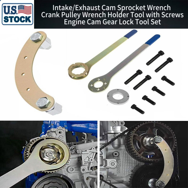 Intake/Exhaust Cam Sprocket Crank Pulley Wrench Gear Lock Tool For Subaru STD