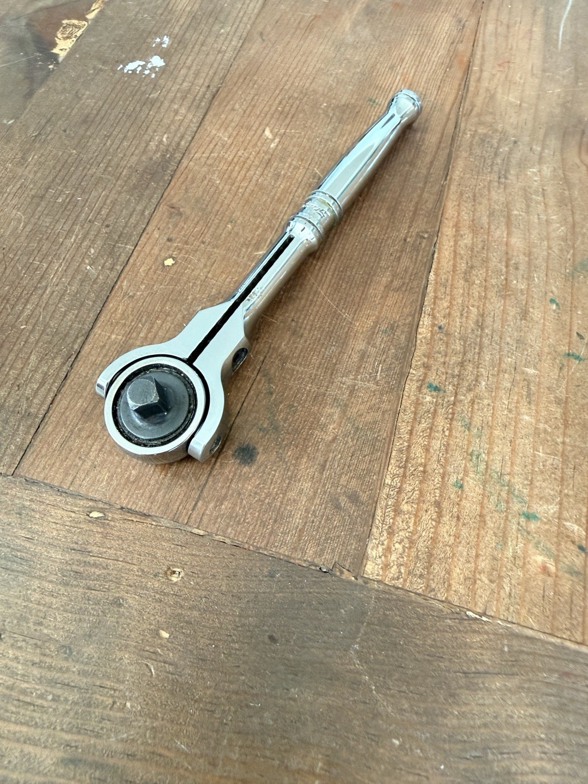 Snap On Tools TM738 1/4″ Drive Swivel Flex Roto Head Ratchet – Made in USA!