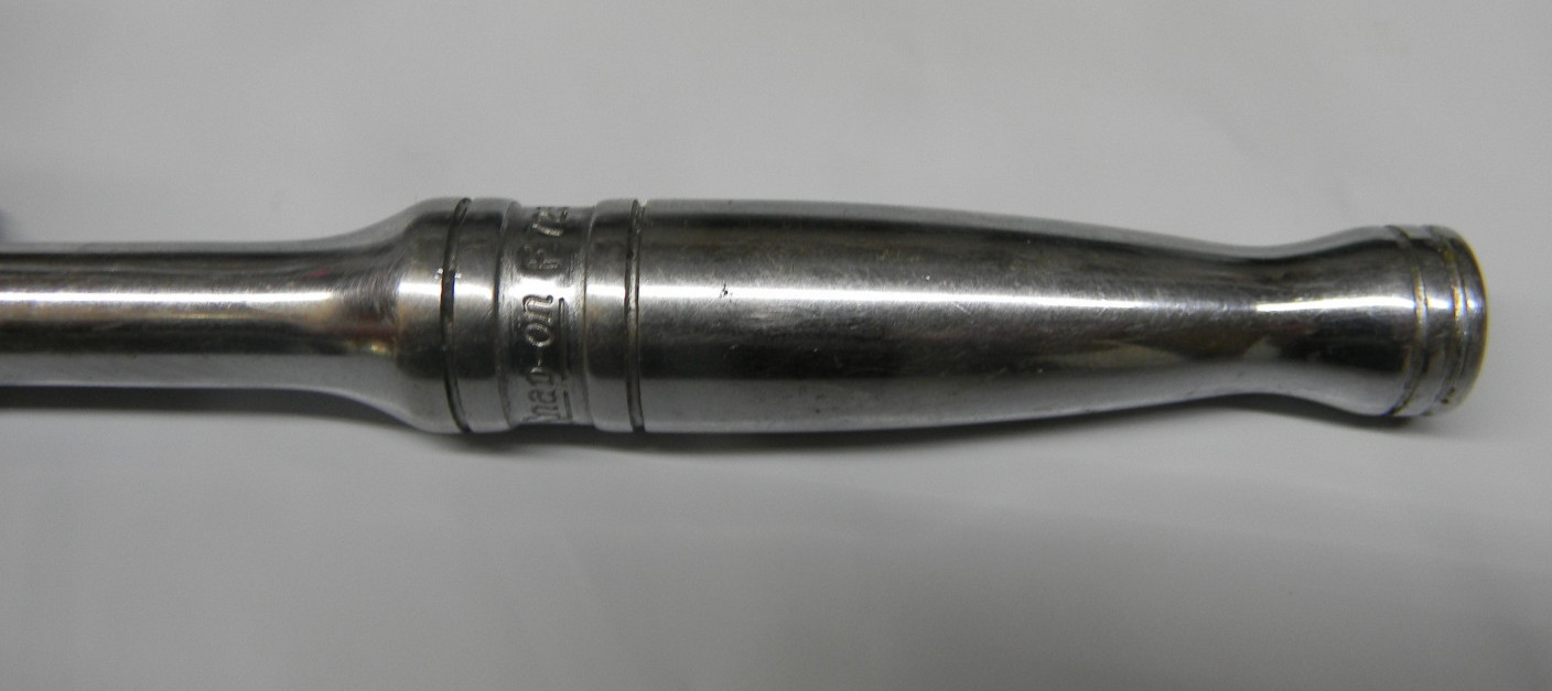 SNAP-ON 3/8″ DRIVE 7-1/2″ LONG STANDARD HANDLE QUICK RELEASE RATCHET #F723