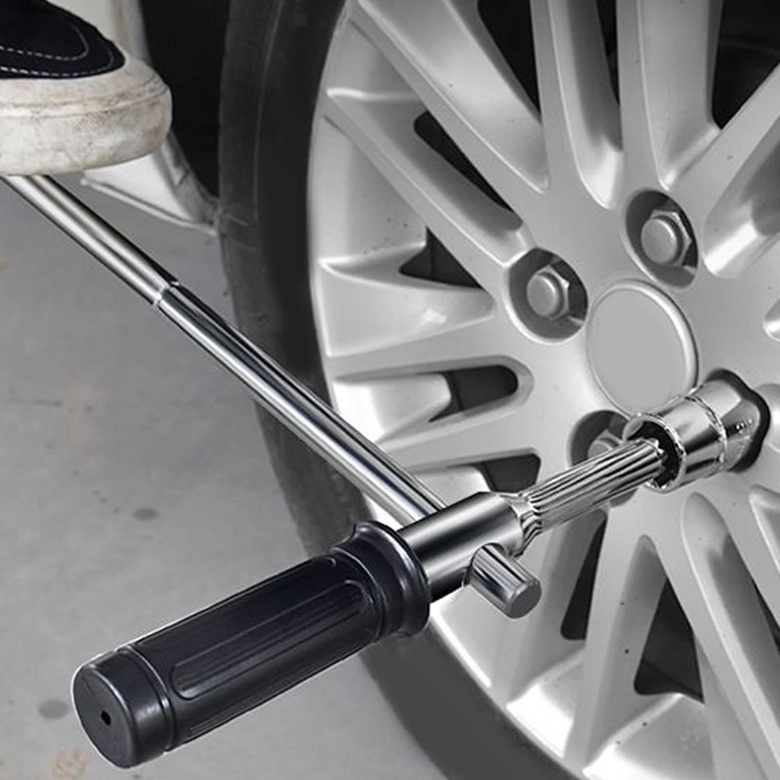 Extended Lug Wrench Standard Sockets Labor Saving Detachable Nut Wrench