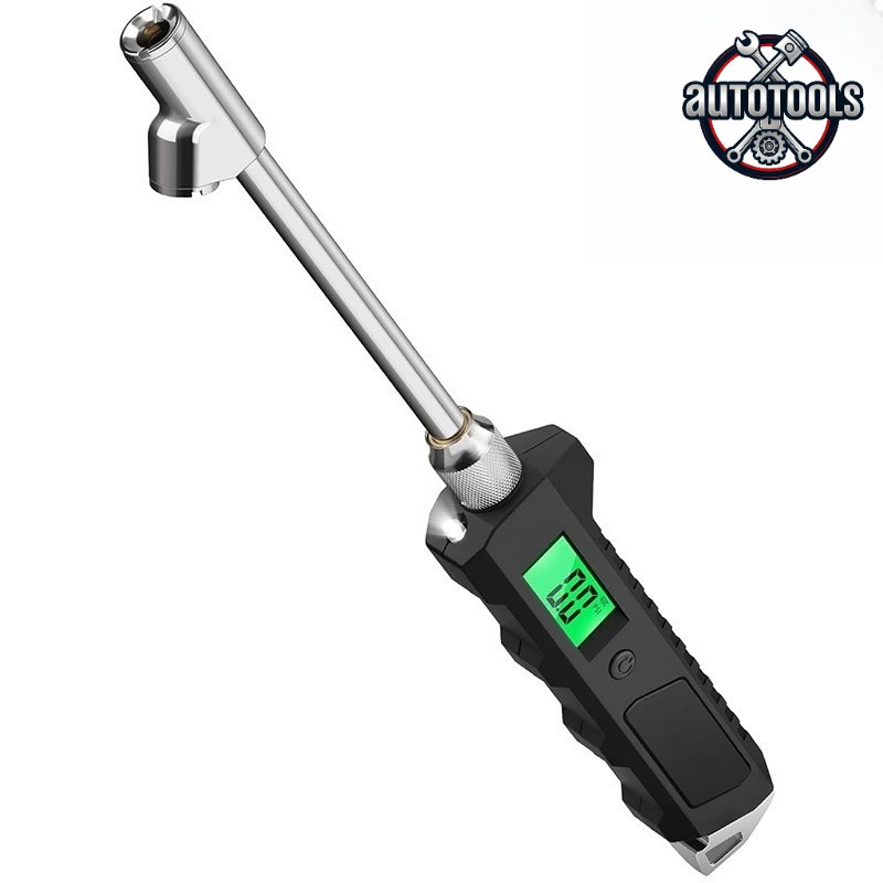 Dual Head Heavy Duty Digital Tire Pressure Gauge 230 PSI