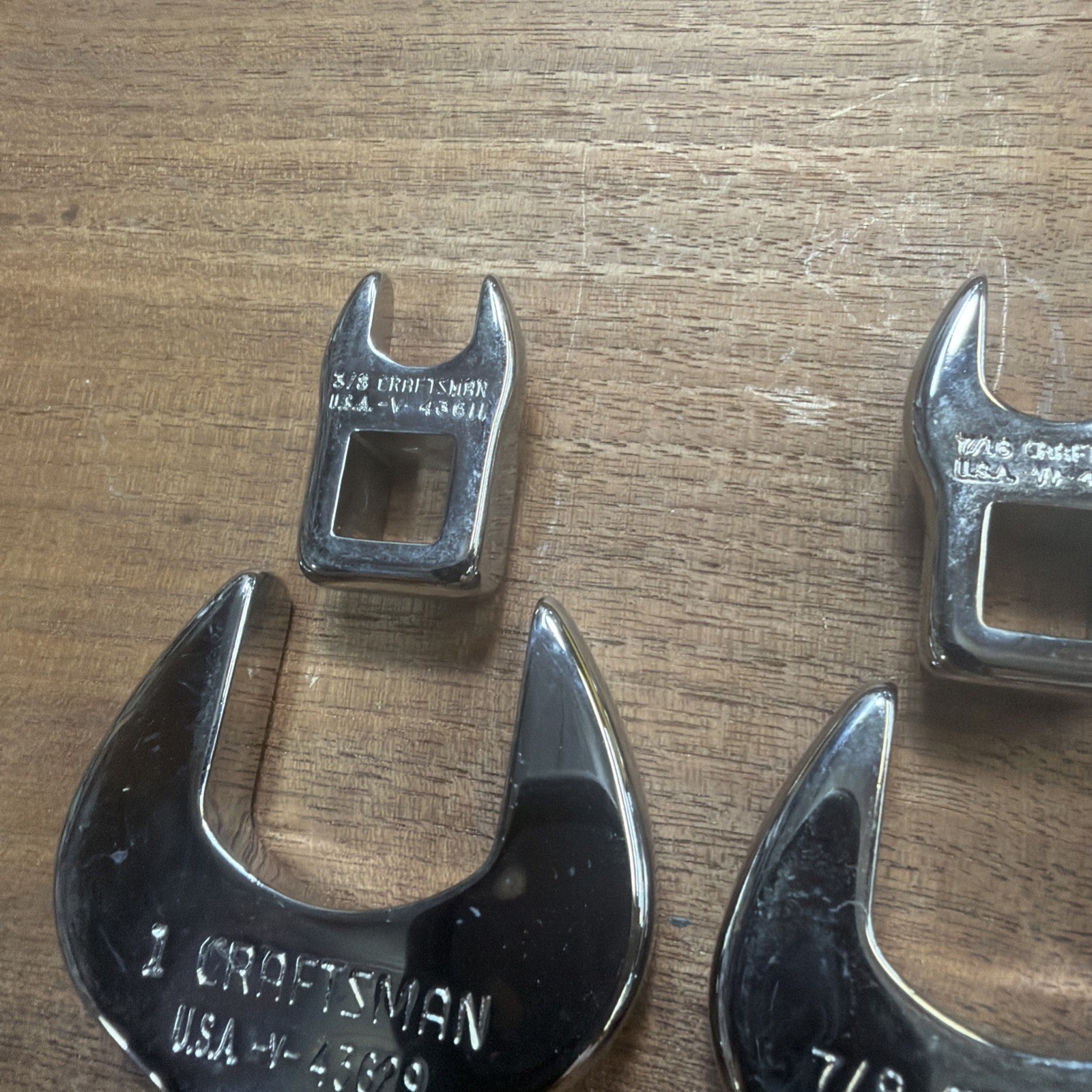 Craftsman USA Crowfoot VTG Set 3/8″ Dr. SAE 10pc 3/8″ to 1″ -V- Series FREE SHIP