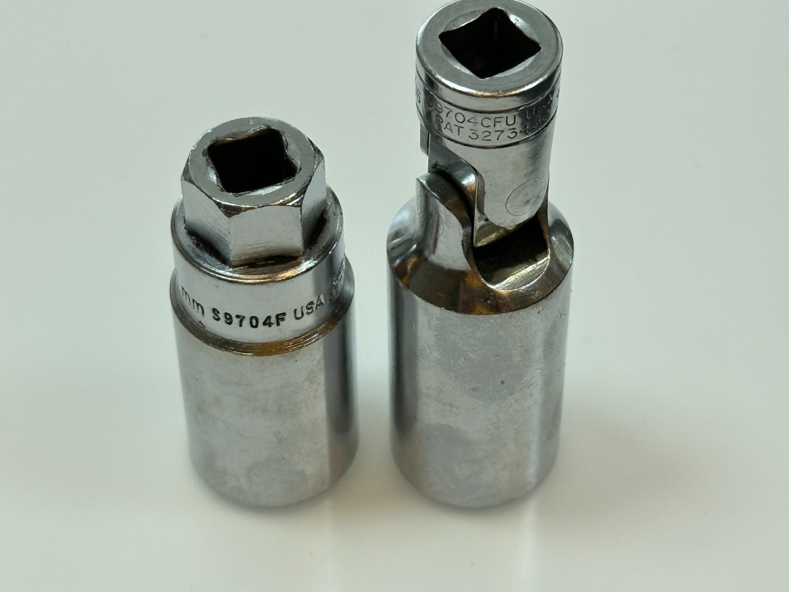 🇺🇸 Snap-on Tools USA 2pc 13/16” Spark Plug Socket Set Pair, S9704F & S9704CFU
