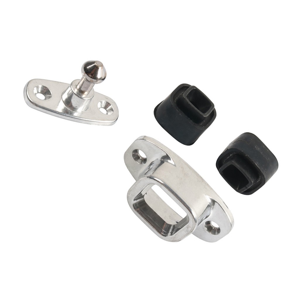 RV Door Holder Aluminum Alloy Rubber Base Silent Operation 4 Metal Screws