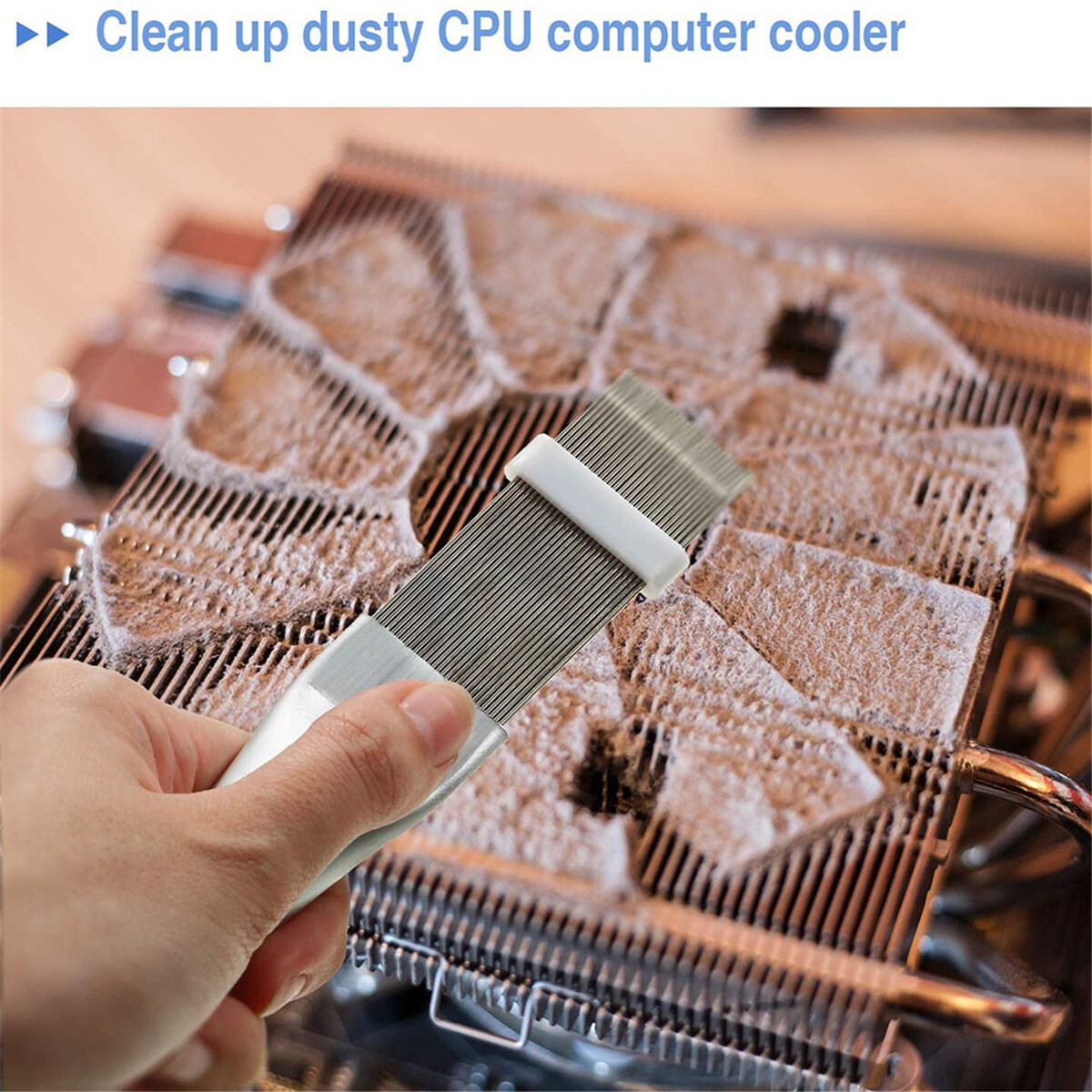 2Pcs Air Conditioner Fin Comb A/C Condenser Brush Radiator Cleaning Repair Tool