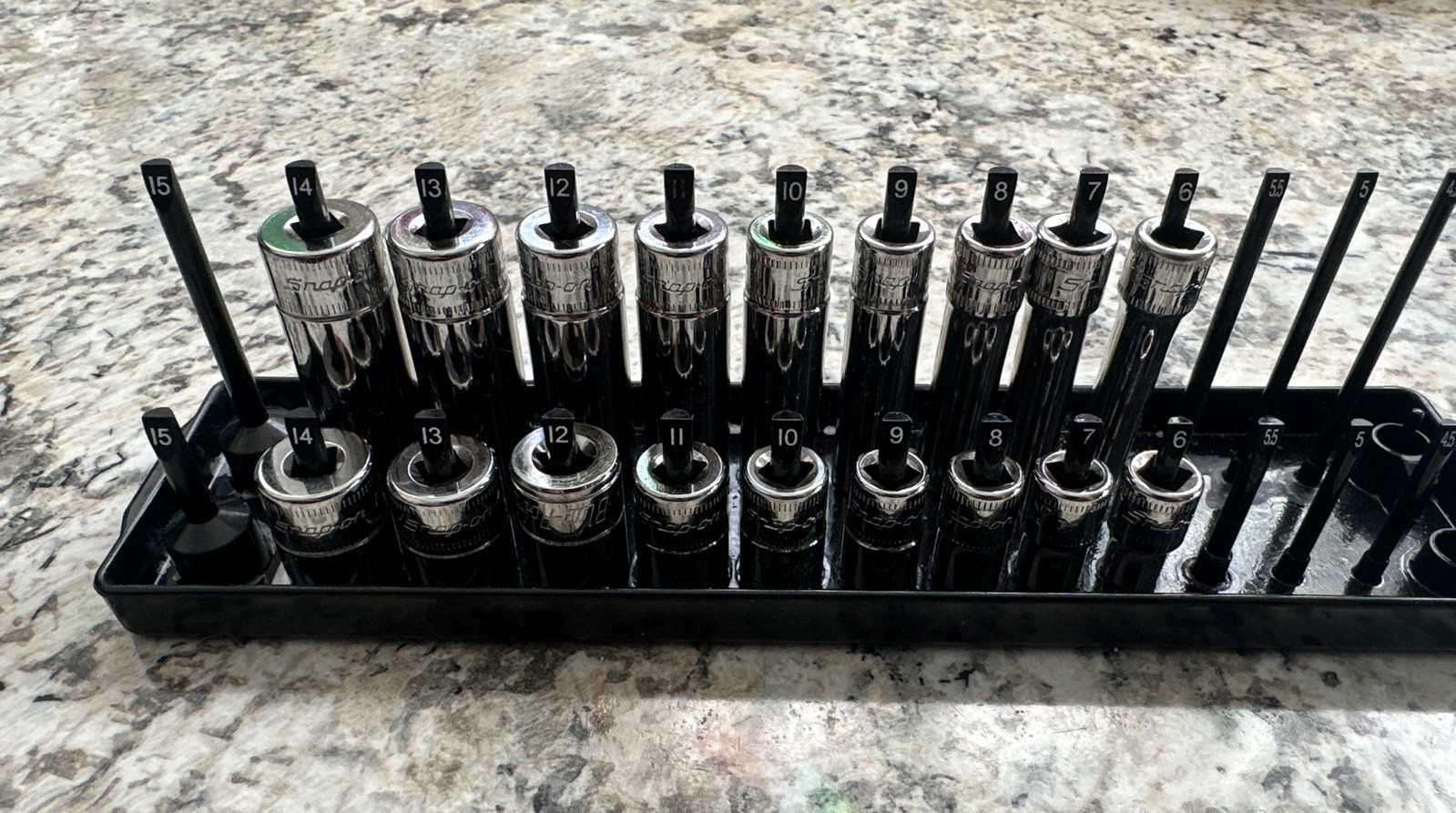 Snap-on Tools USA 18pc 1/4″ Drive 6PT Metric Shallow Deep Socket Set 120STTM