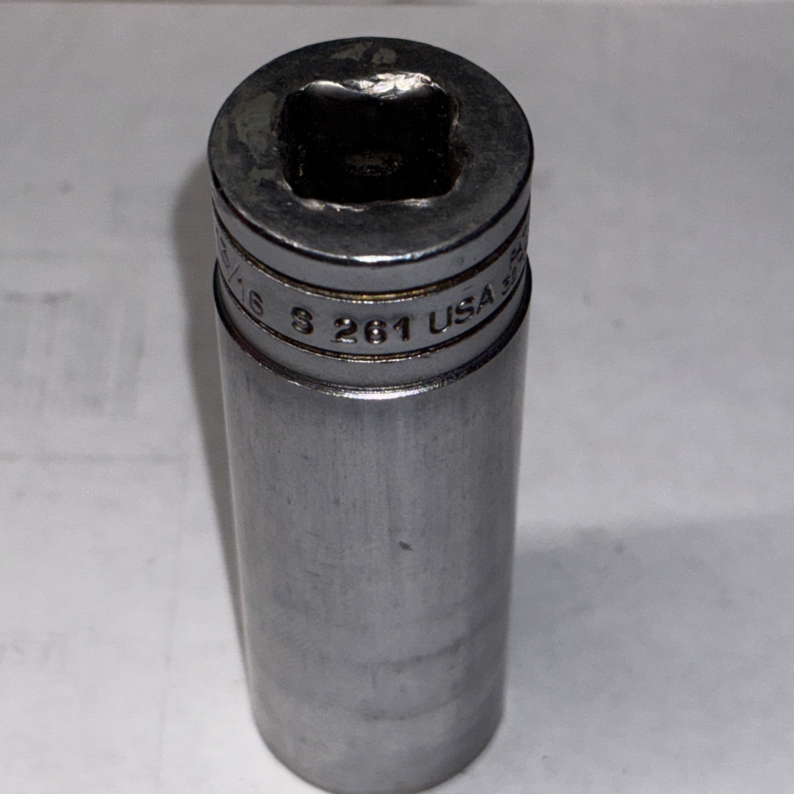 Vintage Snap-on USA 13/16″ 12 Point Deep Chrome Socket 1/2 Drive S261