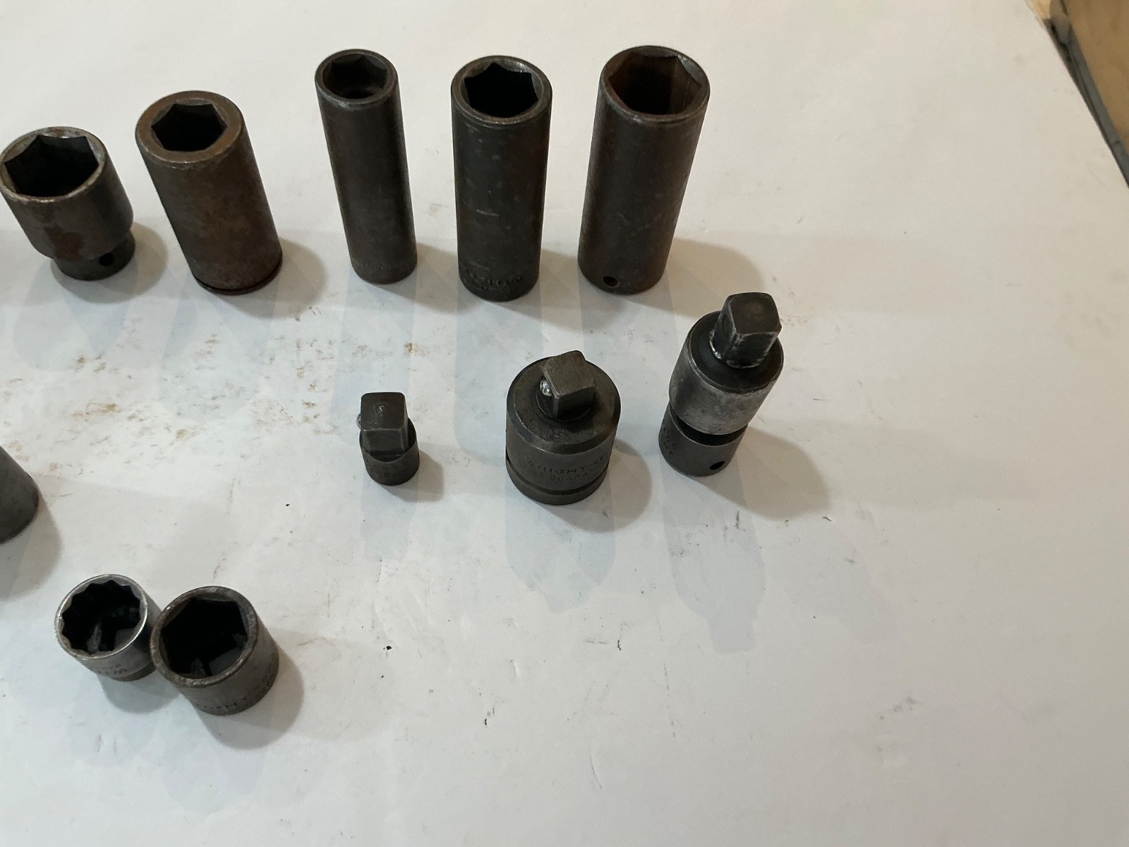 Asst Wright impact sockets 3/8″,1/2″ shallow&deep 17 pc all for $40 OBO USA