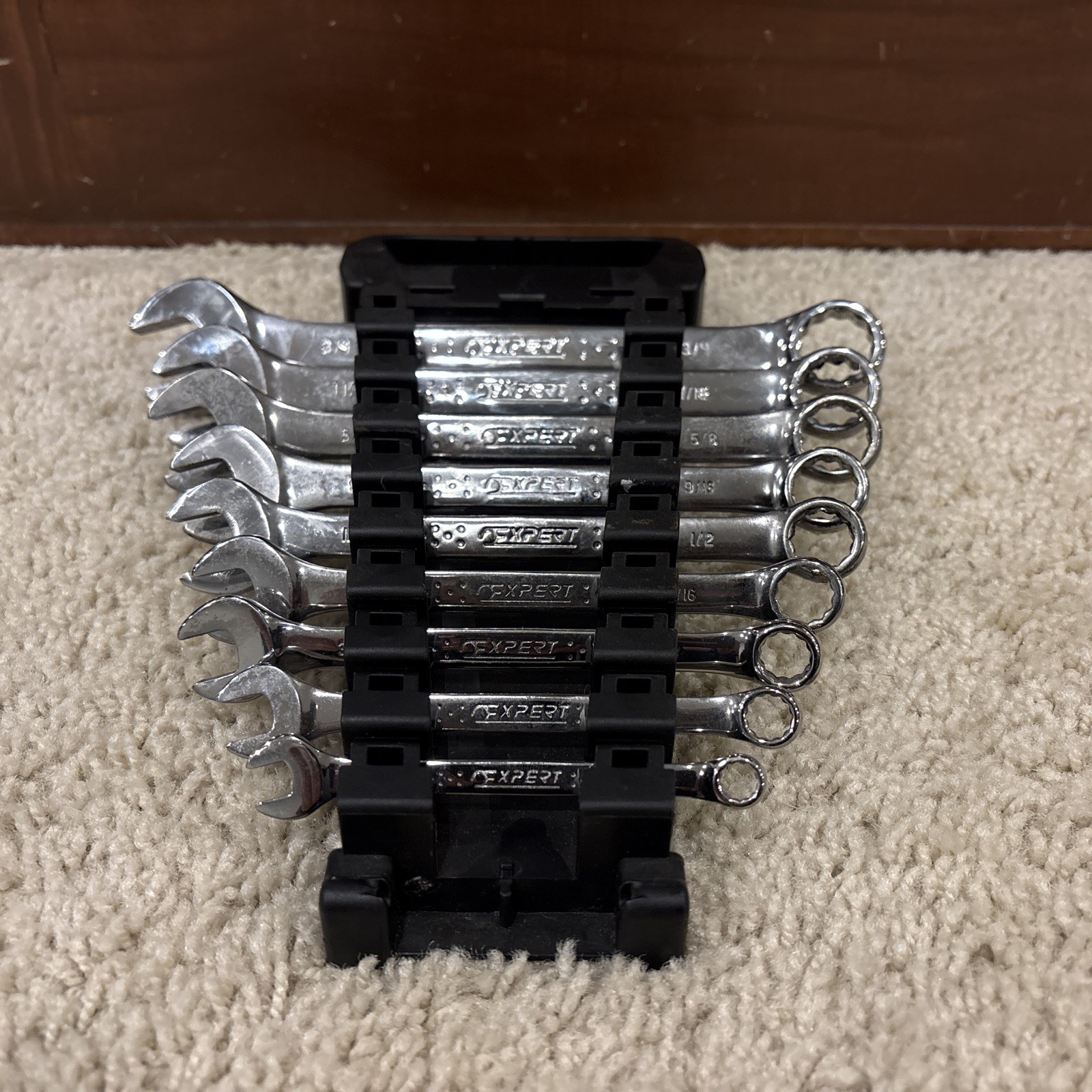 NEW Mac Tools EXPERT Series 9 pc. 1/4” –3/4” SAE 12-Point Combination Wrench Set