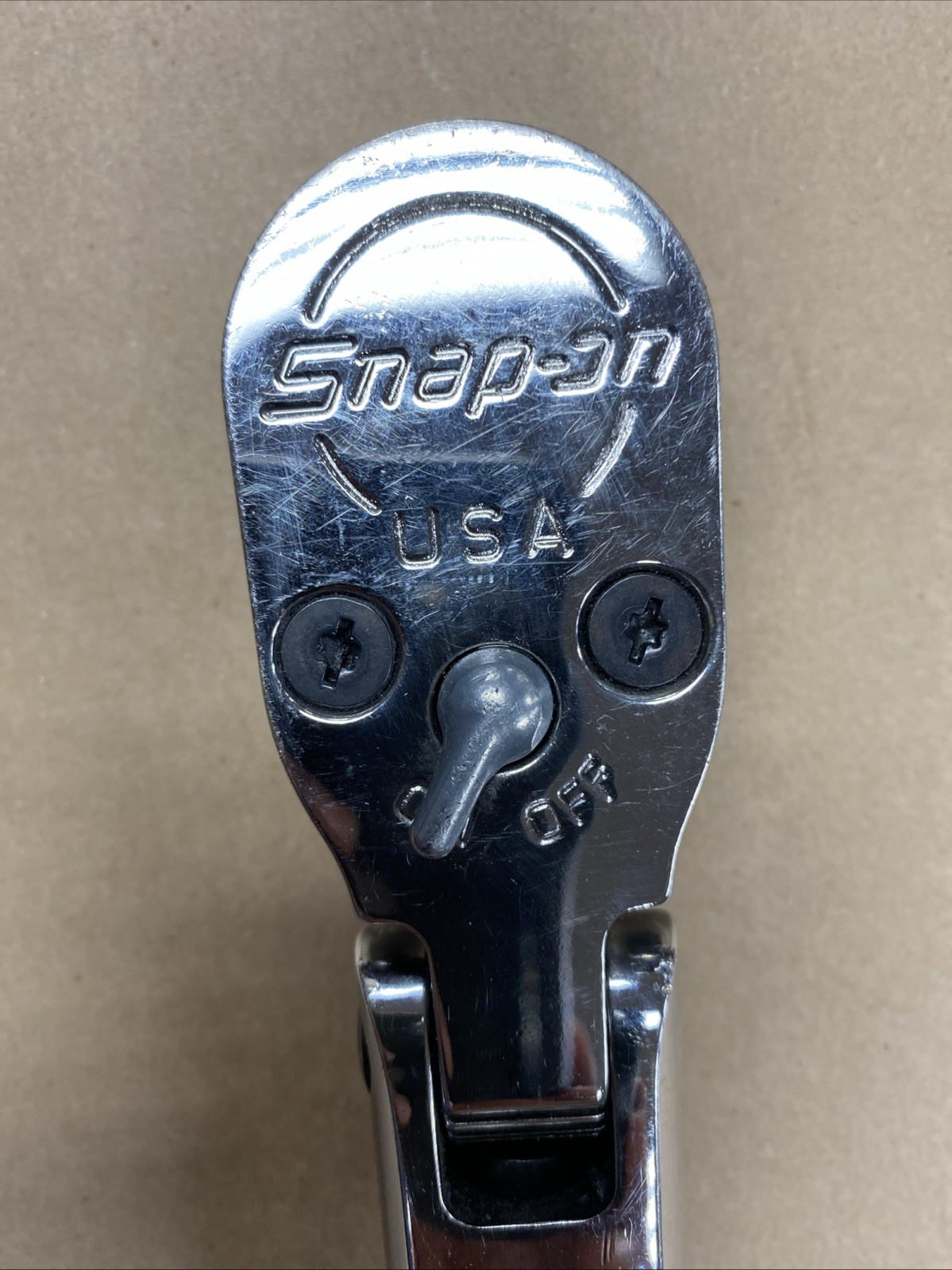 Snap-on SHX80B Locking Flex Head Ratchet 1/2″ Drive Red Soft Grip