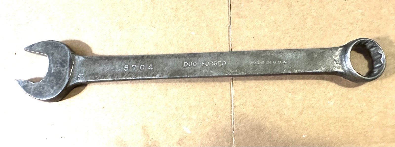 Rare WW2 Billings Vitalloy Combination Wrench 3/4 1942-1945 Navy 5704 Duo-Forged