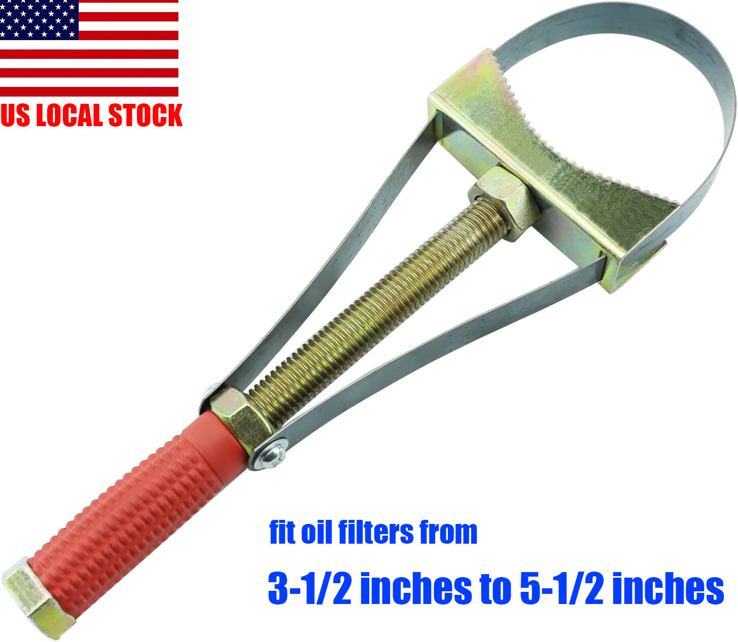 Truck Oil Filter Wrench Removal Tool Heavy Duty Adjustable Strap 9-15cm Diameter