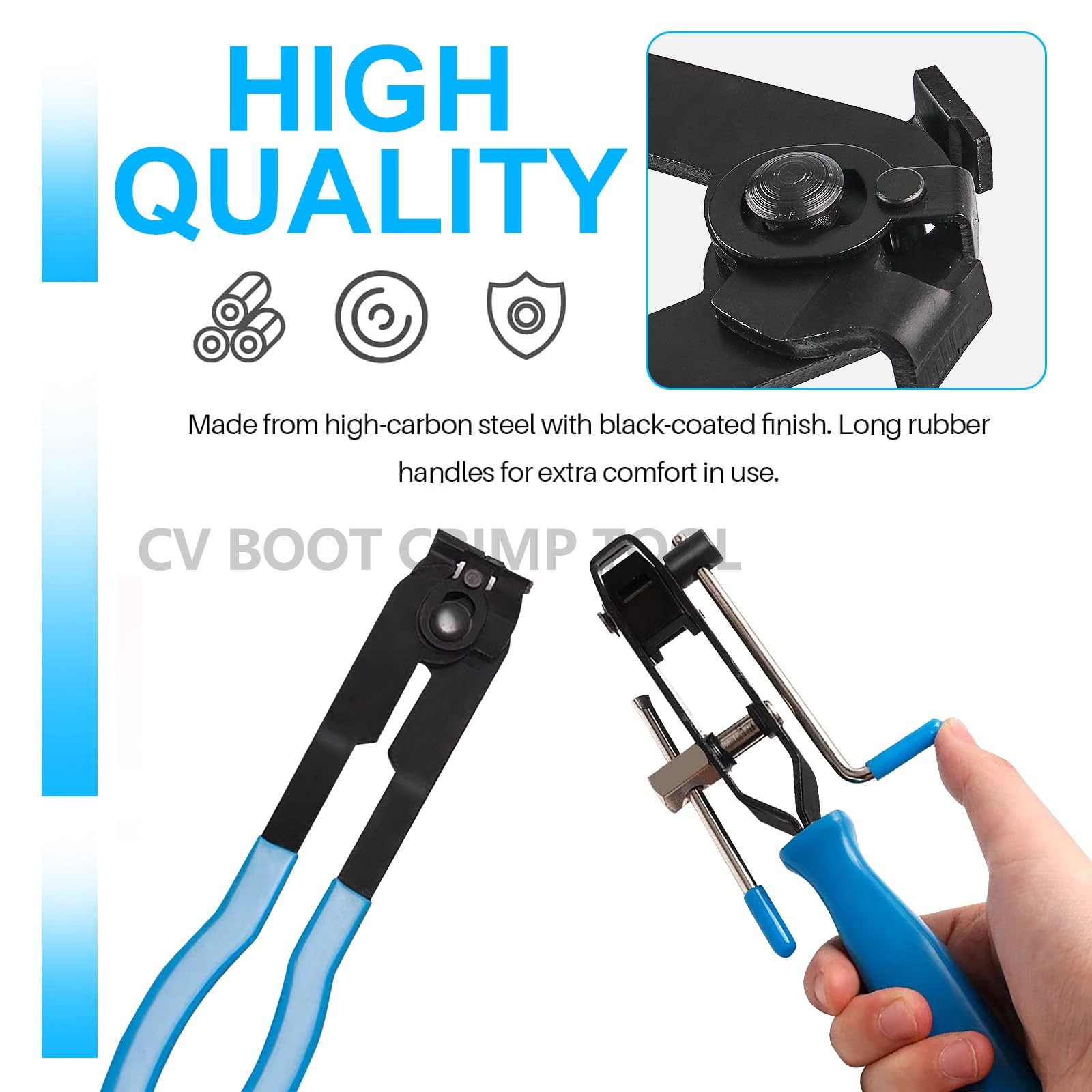 CV Joint Axle Boot Clamp Pliers, Automotive Clamps Tool Set, Blue