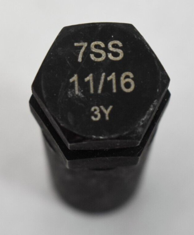 Steelman Pro 7 Spline Wheel Lug Key Socket 11/16″ Black Steel Socket 2 Pack