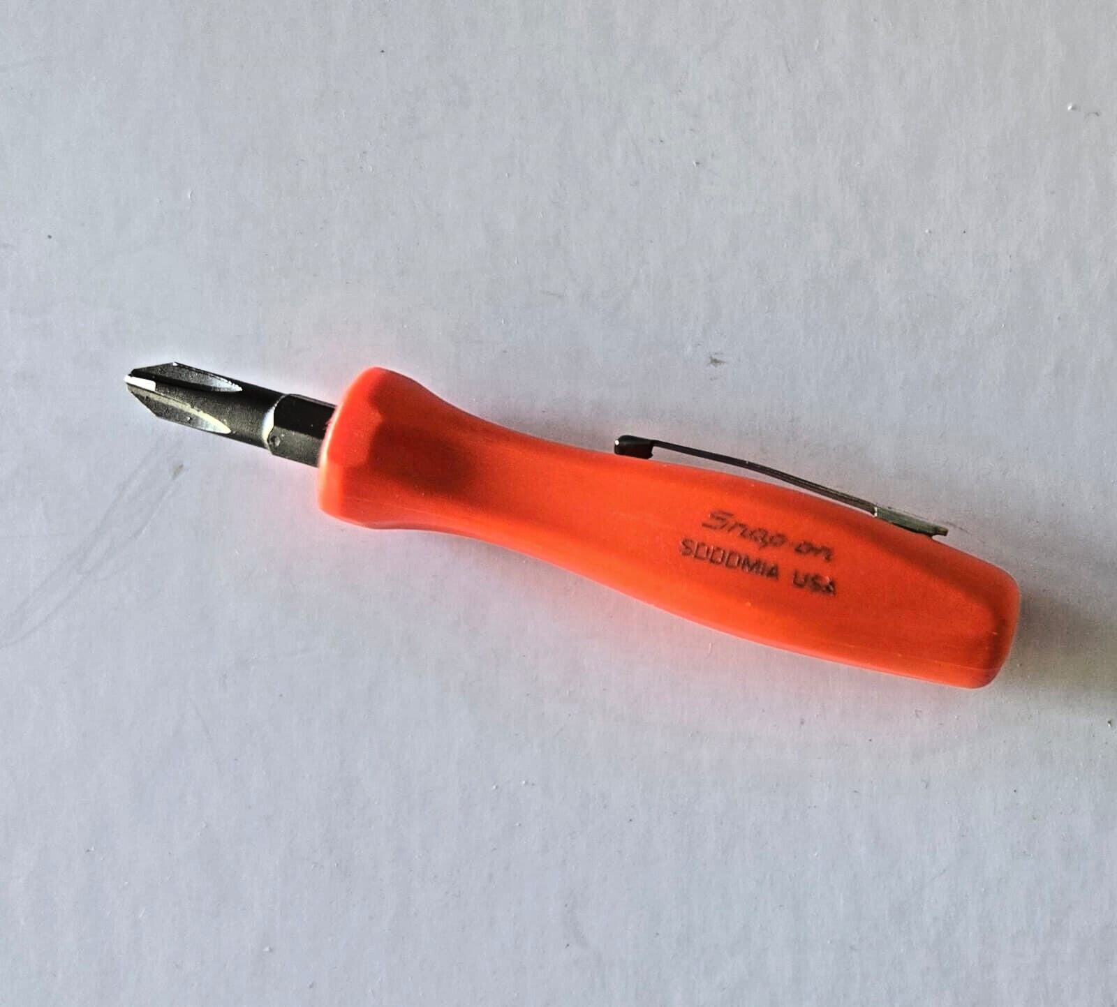 🦅 Snap-On ™ Tools Orange Reversible Magnetic Bit Pocket Screwdriver SDDDM1A 🦅