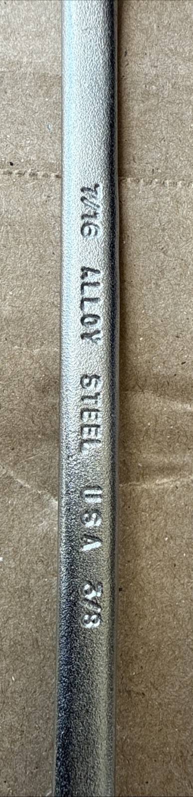 Blackhawk 3/8″ x 7/16″ Offset Double Box End Wrench 12pt BWS-1208 USA NEW