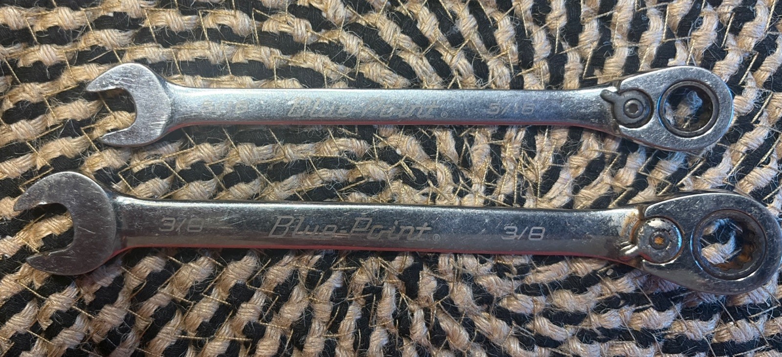 Blue Point ratcheting combination wrench 5/16” BOER10 & 3/8” BOER12