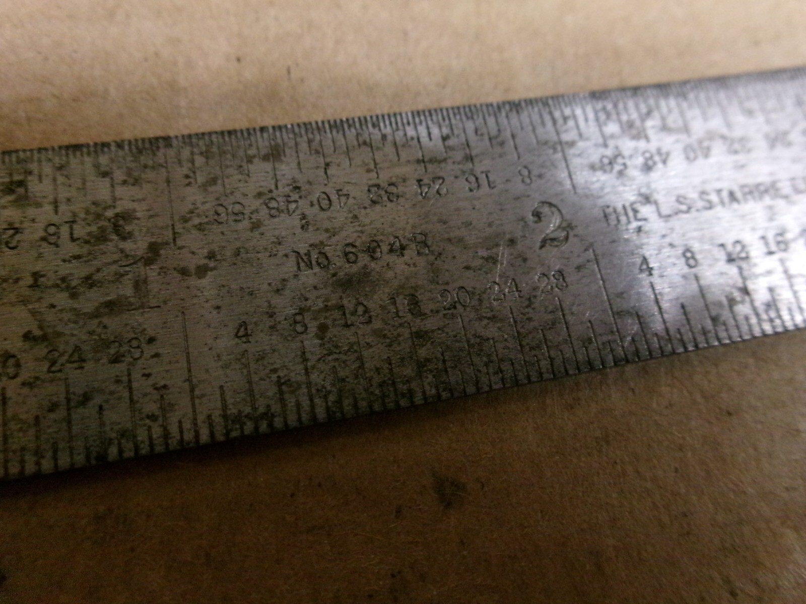 THE L.S. Starrett Co. 6″ No. C604R TEMPERED, ATHOL MASS. USA