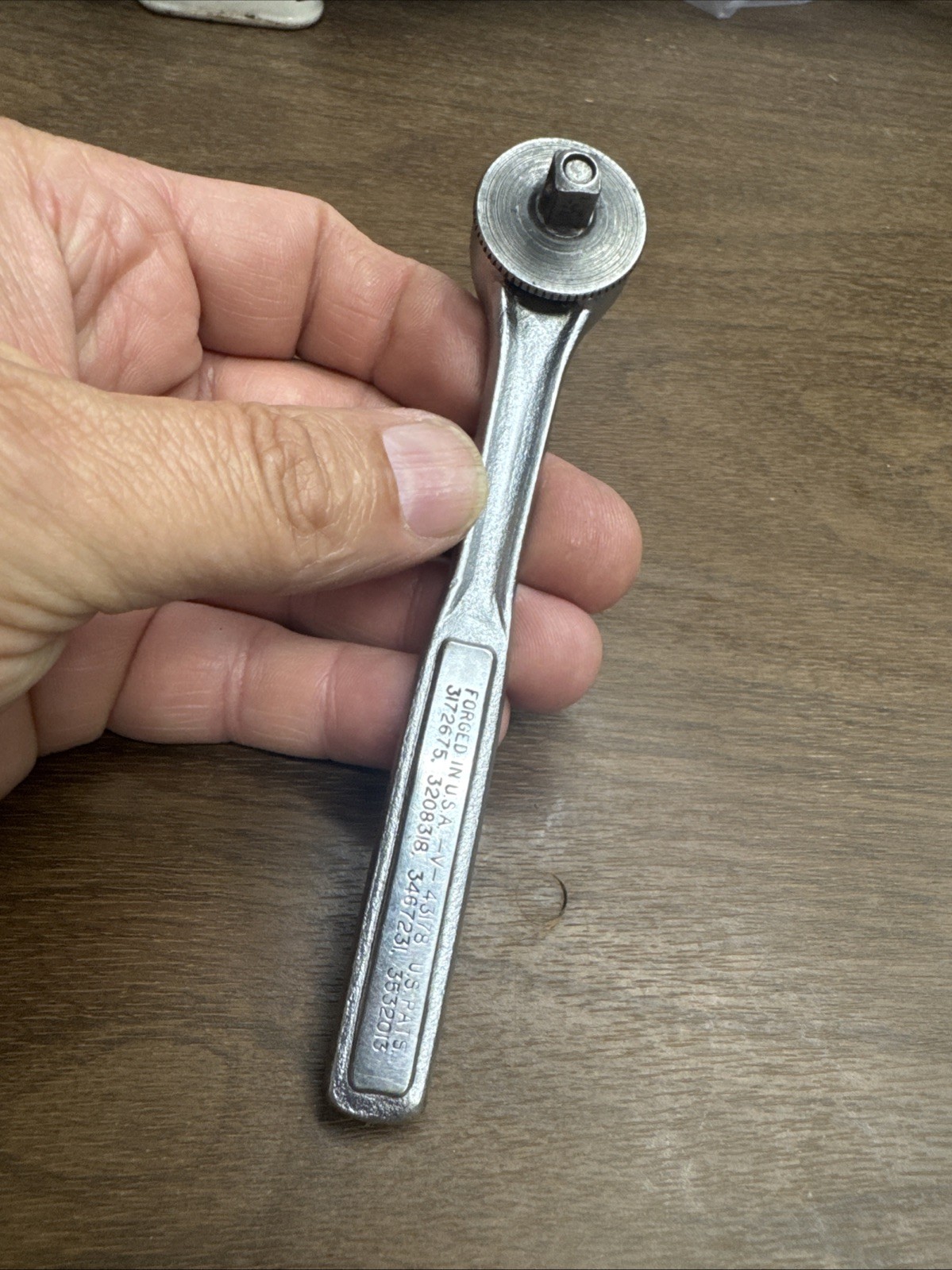 Vintage Craftsman 1/4” Drive Thumb Wheel Ratchet -V- 43178 USA 1971 Date