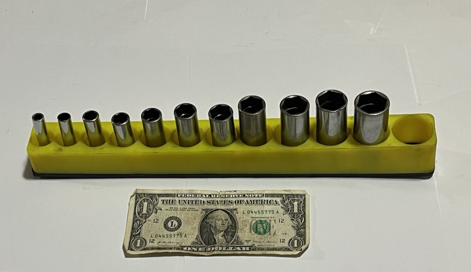 Snap On 211SFSY 3/8 Drive SAE Deep 6 Point Chrome Socket Set 11 pc 1/4 – 7/8