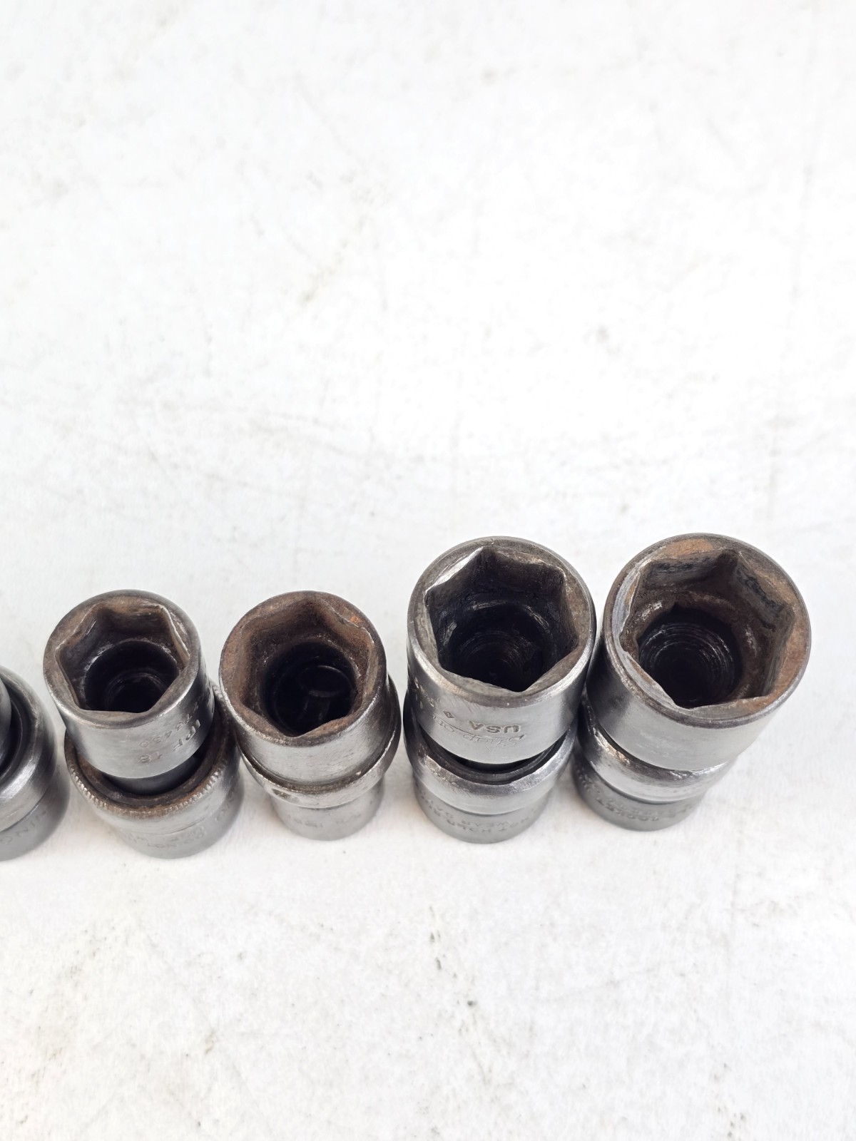 Snap On IPF IMBF 7 pc. 3/8 in Drive 3/8″-3/4″ Impact Swivel Socket Set USA