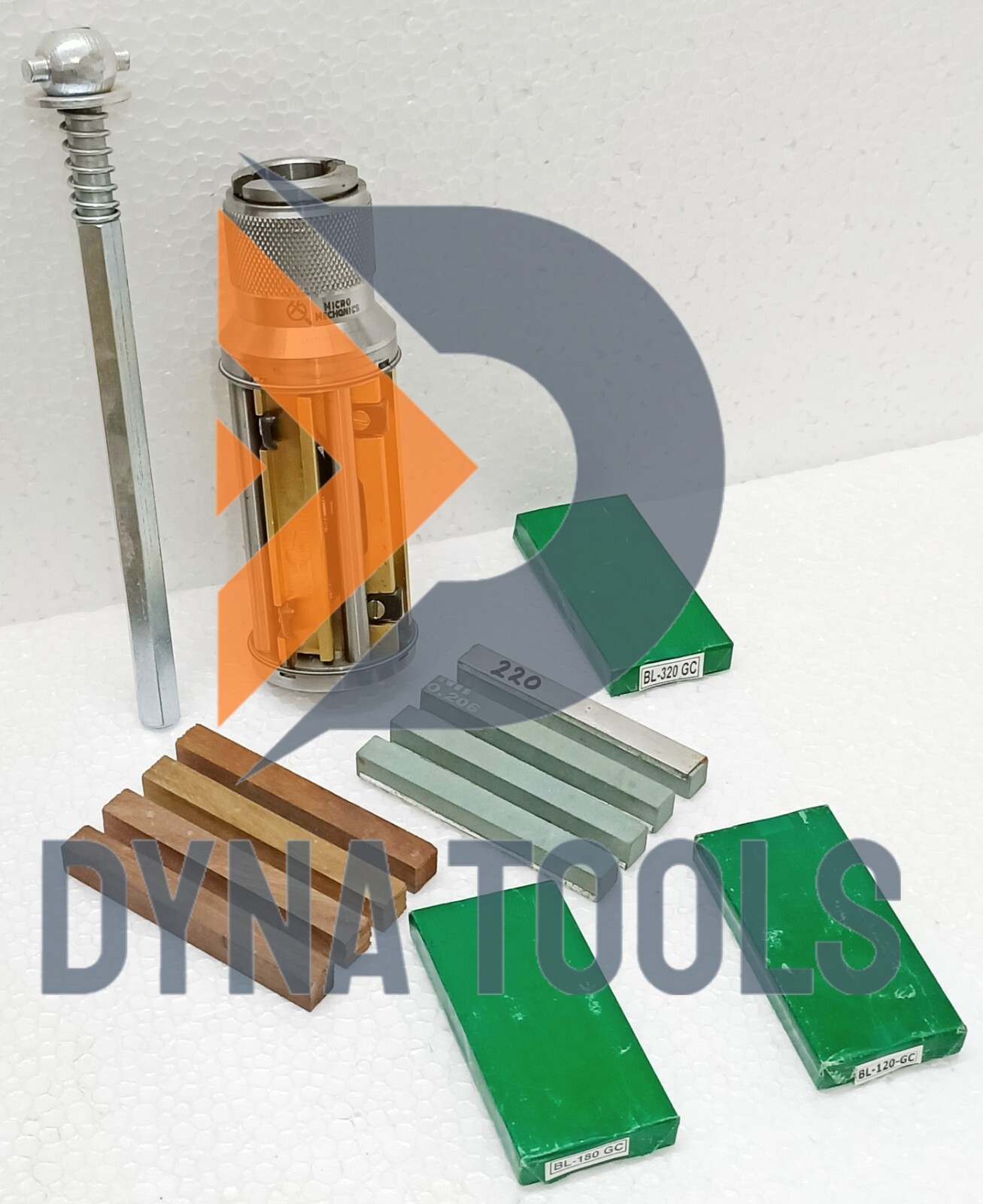 Cylinder Engine Hone Kit 45 TO 65MM Honing Machine +Green Stones & Wooden Blocks
