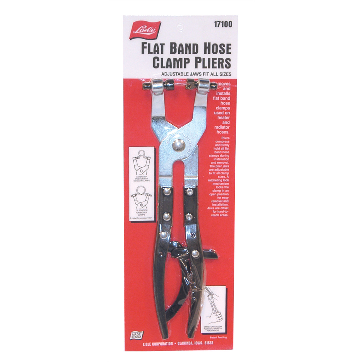 Lisle 17100 Adjustable Hose Clamp Plier