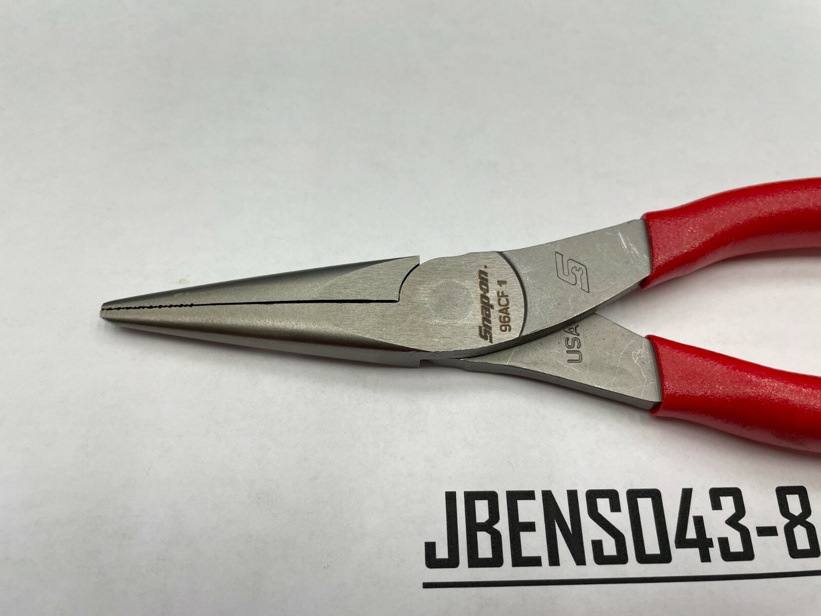 Snap-on Tools USA NEW RED 8″ Talon Soft Grip Needle Nose Pliers 96ACF