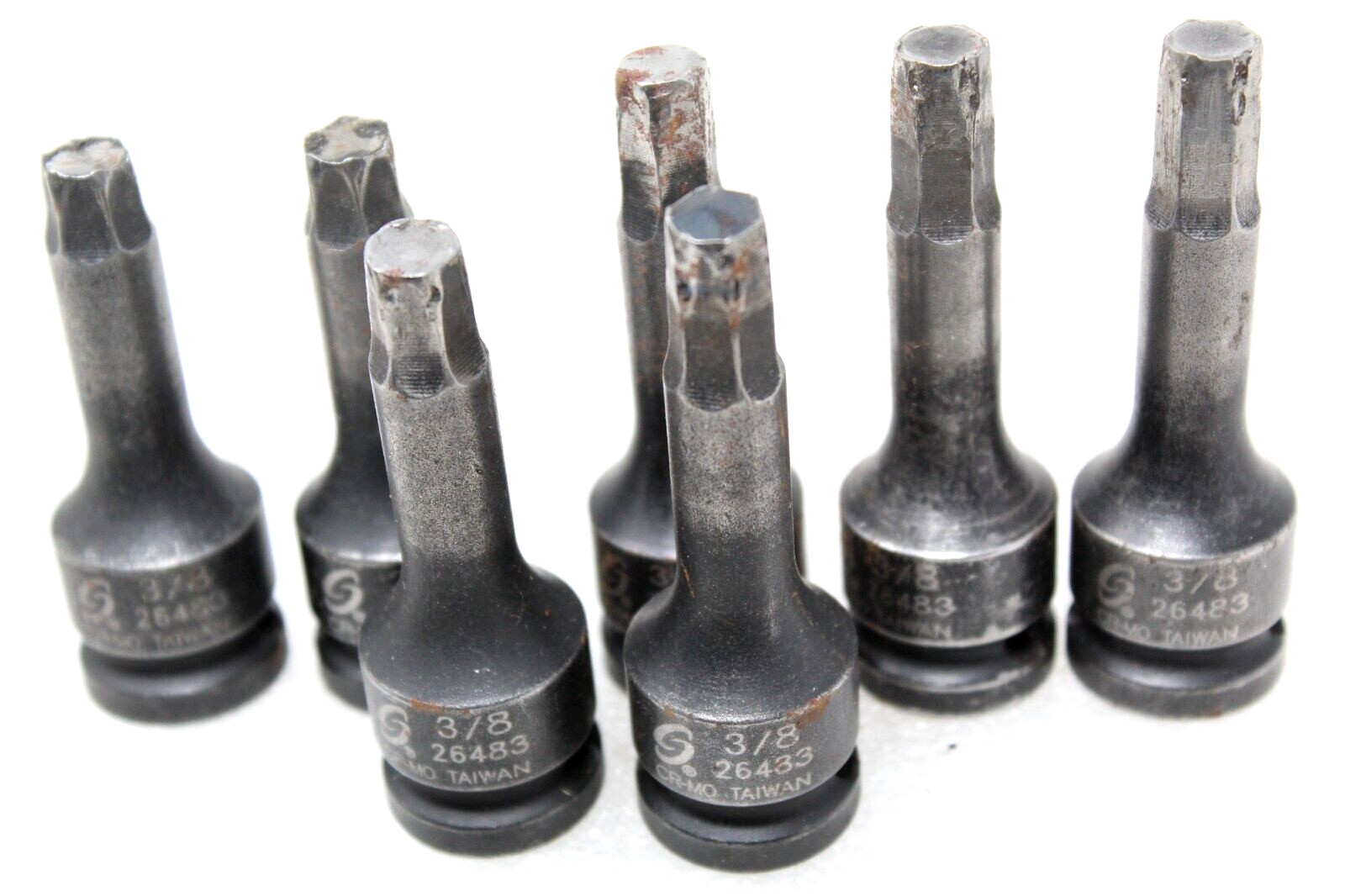 Vintage Grey Pneumatic 26483 1/2″ Drive SAE Hex Driver Impact Socket 3/8″