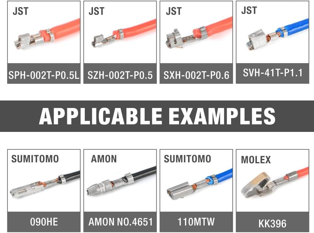iCrimp Open Barrel Terminals Crimper IWS-1442L for AWG 30-14, Orange, Grey
