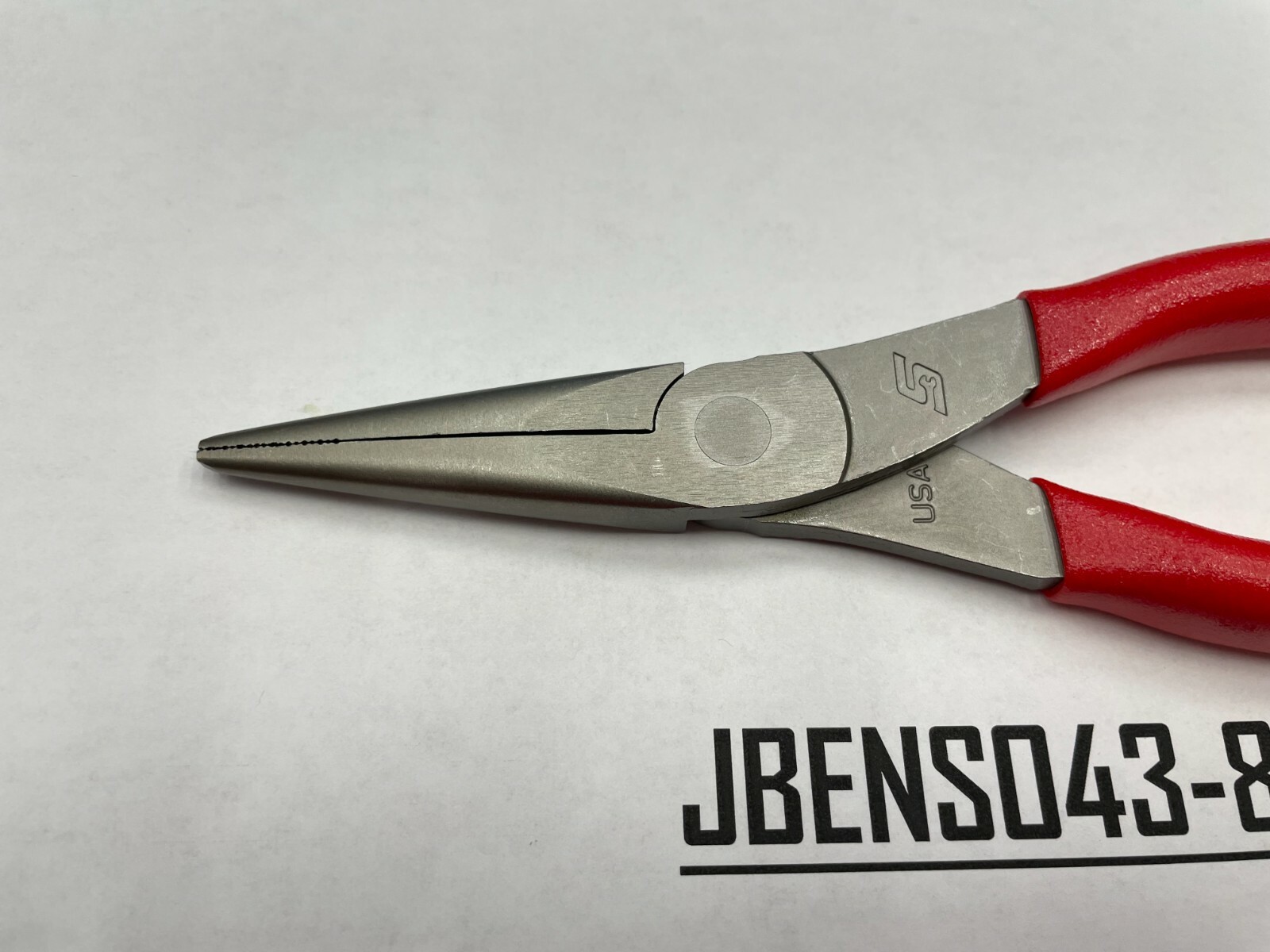 Snap-on Tools USA NEW RED 8″ Talon Soft Grip Needle Nose Pliers 96ACF