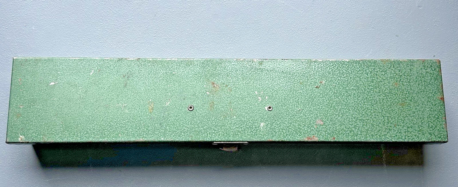 Vintage SK Tools Green Metal Socket Set Box 15″x3″Long Empty Case with Tray