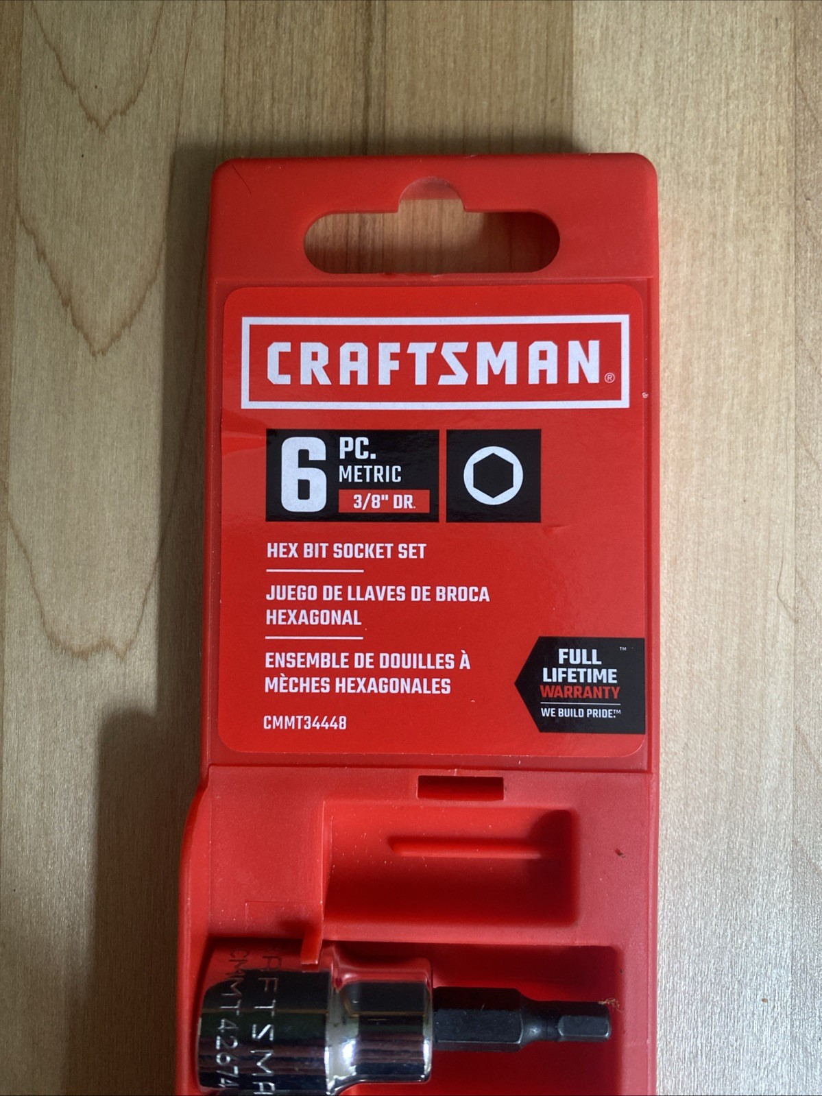 CRAFTSMAN Metric 6 Pc Hex Bit Socket Set 3/8″ Drive 34448 Allen Hex Set