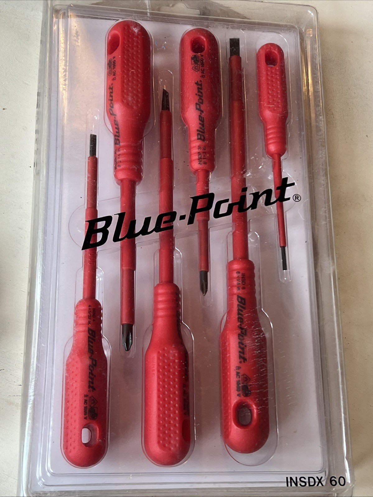 BLUE POINT by Witte INSDX60 6 Piece 1000V Insulated Electrical Screwdriver Set