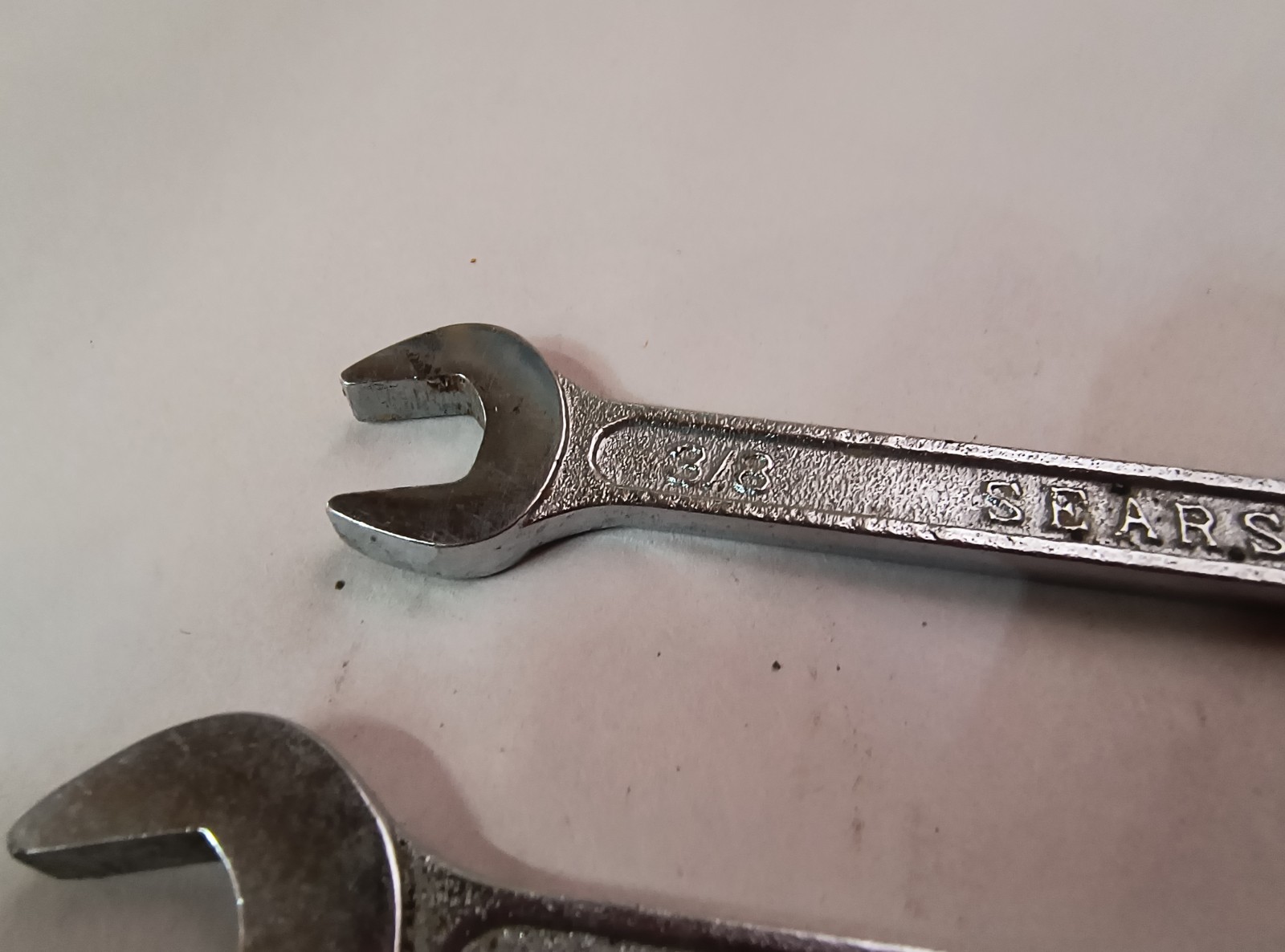 Vtg SEARS 4pc Open End Wrench Set Japan 11/16×3/4, 9/16×5/8, 1/2×9/16, 3/8×7/16