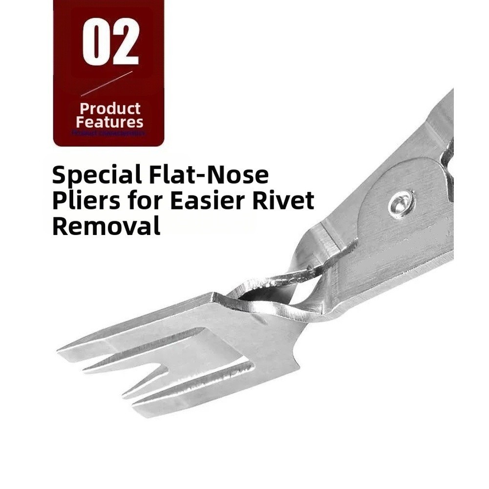 Stainless Steel Plastic Rivet Remover Pliers with Non Slip Comfortable Handle