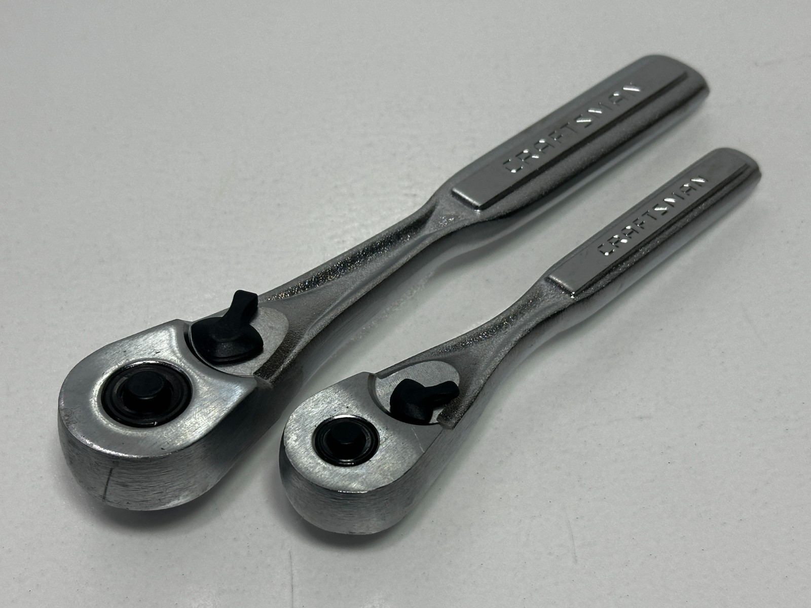 Craftsman USA (NOS) 2pc 1/4” & 3/8” Drive Ratchet Set Pair, VN, 44811 & 44807
