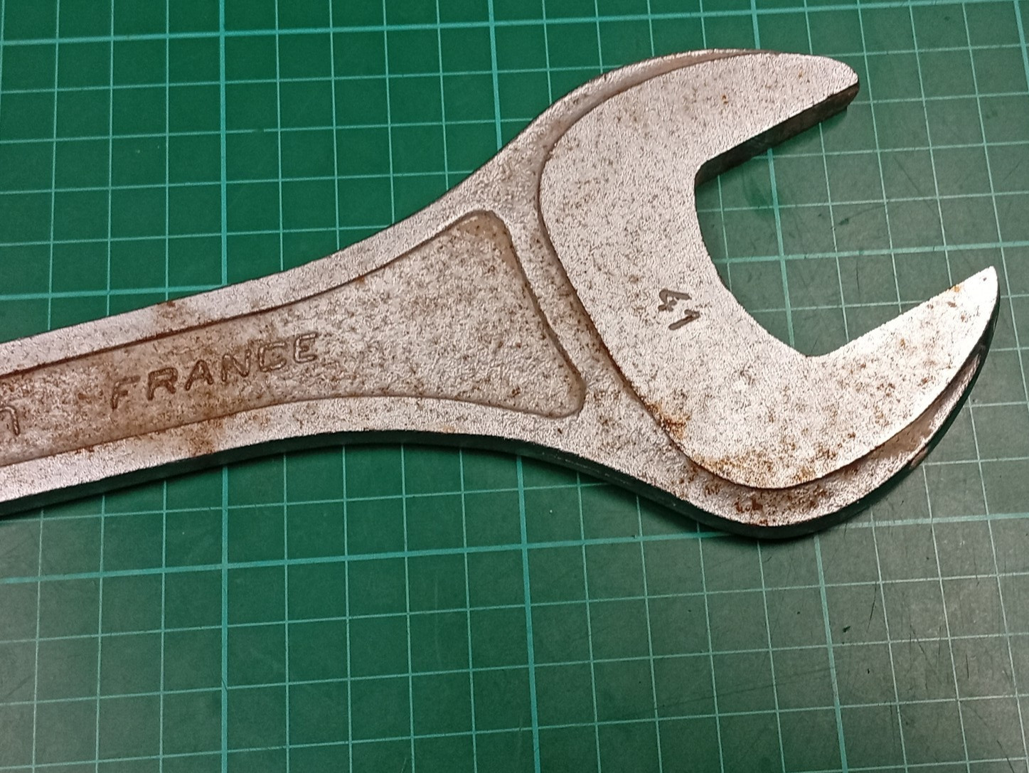Vintage Facom No33, 36mm x 41mm Vanachrome, Open Ended Spanner, Made In France