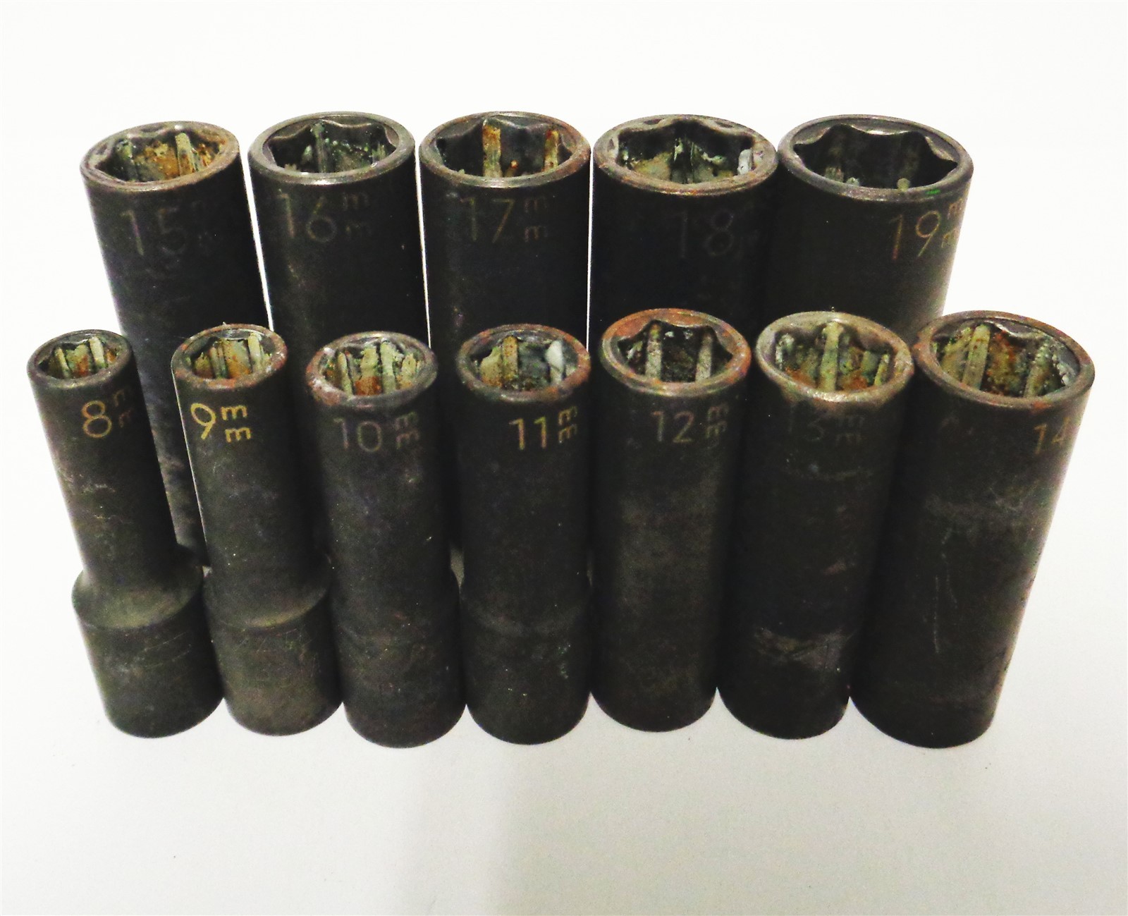 Matco SBIPM126TA 12pc 3/8″ Drive 6 Point Metric Mid-Length Impact Socket Set
