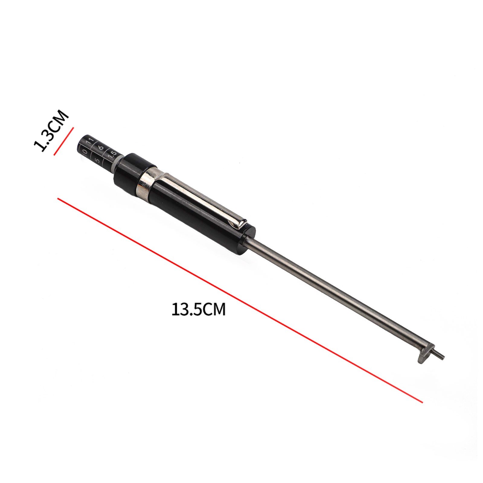 Vehicle Brake Pad Thickness Gauge Tester Measuring Tool Measurment Fit Black