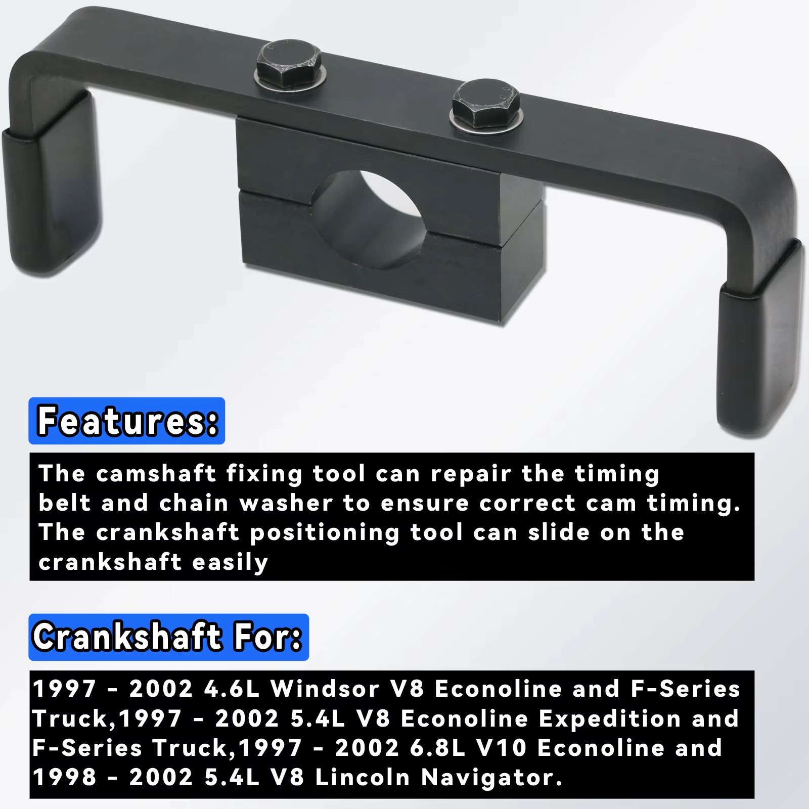 2x Camshaft Holding Tool For Ford Econoline 4.6L/5.4L/6.8L V8/V10 Engine
