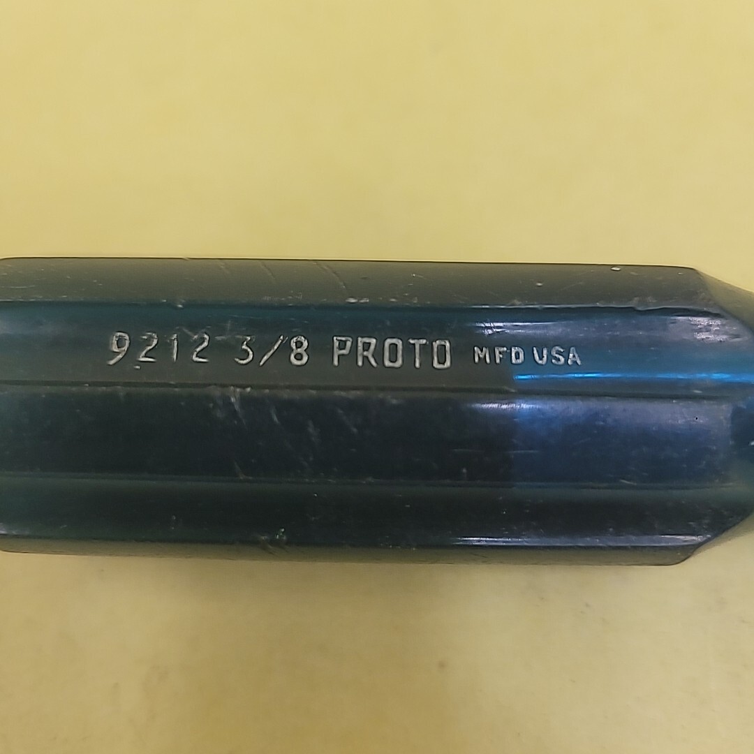 VINTAGE Proto 3/8″ 6 Point Nut Driver Blue Handle 9212 USA