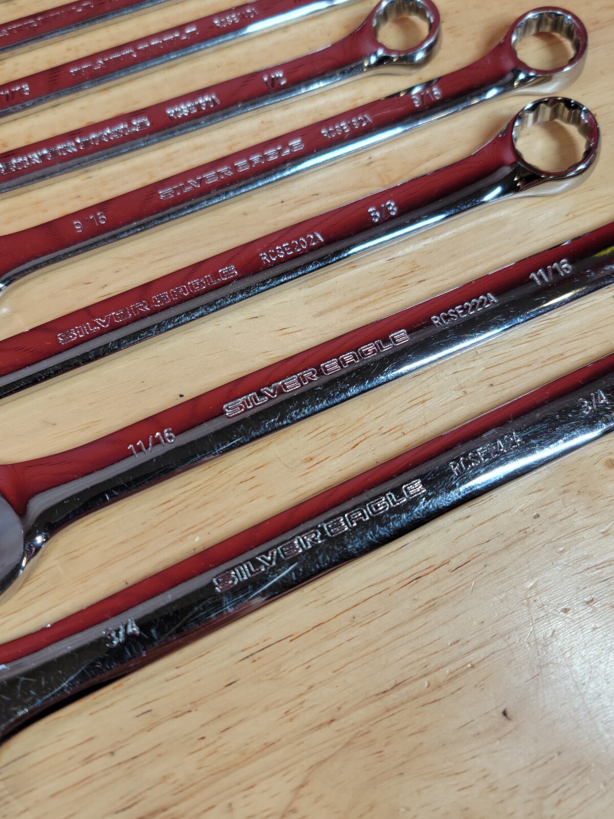 Silver Eagle RCSE 21-Piece MM & SAE Standard Wrench Set 8-19mm & 1/4″-3/4″
